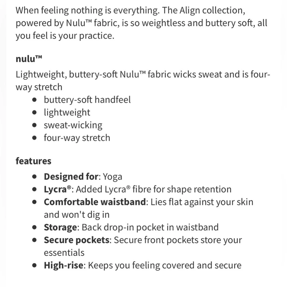 Lululemon Align High Rise Jogger
